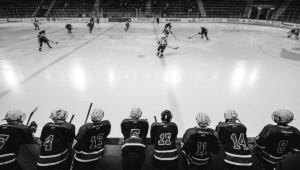 Hockey rink in Canada