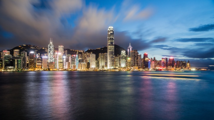 Hong Kong night skyline