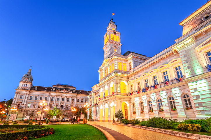 Arad, Romania: Administrative Palacein the cetral square, which today houses the City Hall