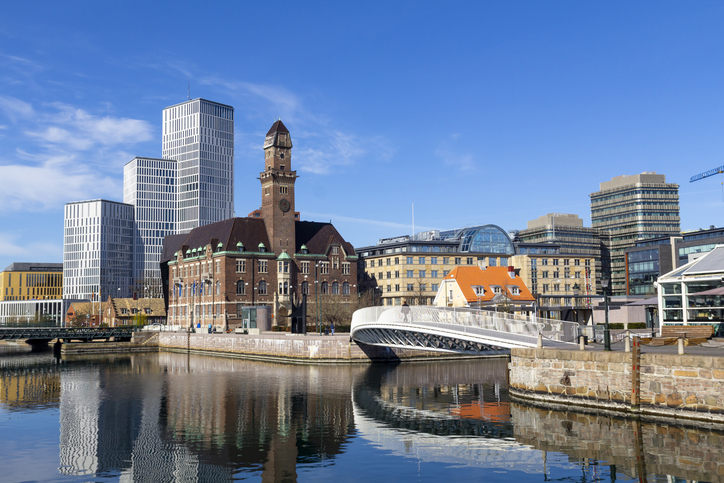 Urban landscape in Malmo, Sweden