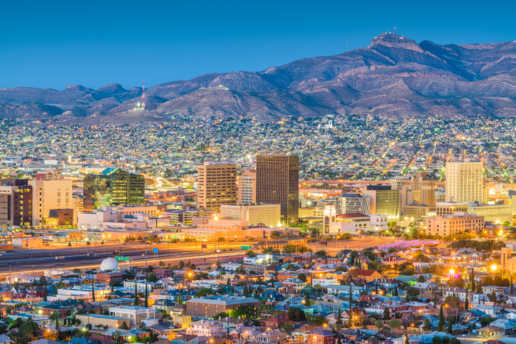 El Paso, Texas, USA Downtown Skyline