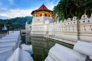 Kandy Temple of the Sacred Tooth Relic at Kandy, Sri Lanka.