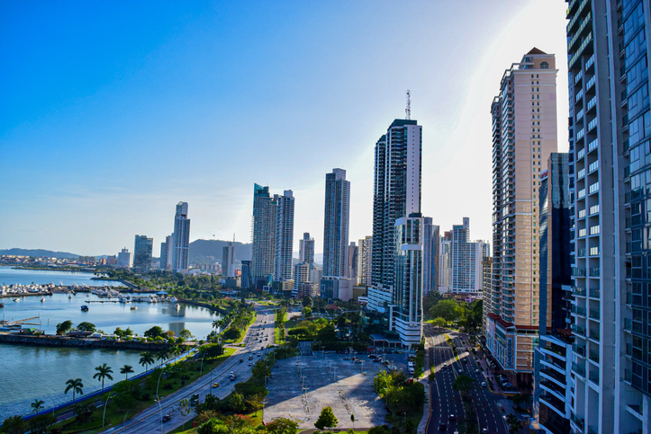 Avenida Balboa in Panama City, Panama
