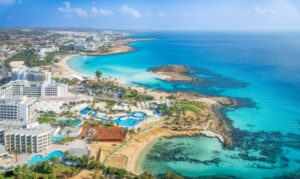 Ayia Napa Landscape with Nissi beach, Ayia Napa, Cyprus island