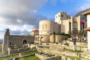 View of inside Kruja castle