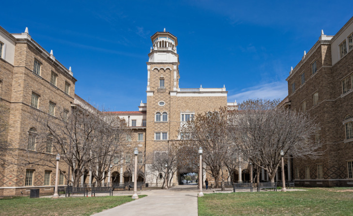 English-Humanities Building on the Texas Tech Campus