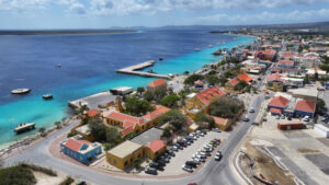 Belnem Bonaire Skyline At Kralendijk In Bonaire Netherlands Antilles.