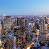 New York City viewed from above.