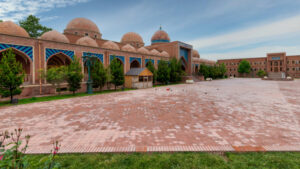 The Courtyard of Imamzadeh Mausoleum in Ganja Azerbaijan With Stunning Architecture