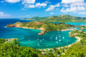 English Harbour Shirley Heights, Antigua overlooking English Harbour