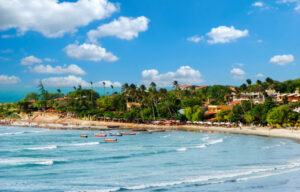 Jericoacoara is a virgin beach hidden behind the dunes of the west coast of Jijoca de Jericoacoara, Ceará, Brazil