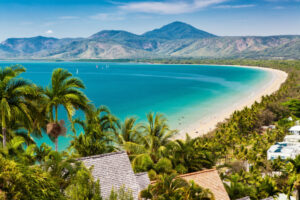 Port Douglas Port Douglas beach and ocean on sunny day, Queensland