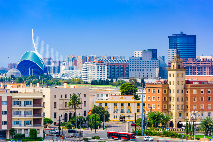 Valencia Spain Skyline