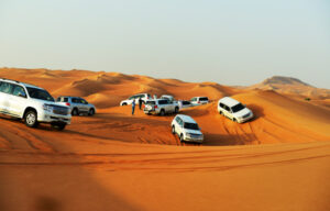 The Dubai desert trip in off-road car