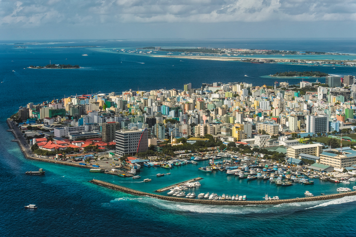 Maldivian capital from above, Male