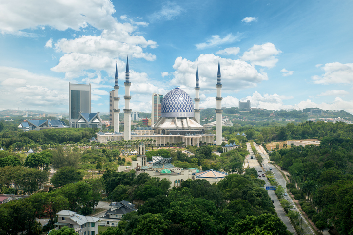 Masjid Sultan Salahuddin Abdul Aziz Shah in Malaysia.