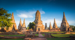 Ayuthaya Landscape Ayutthaya Historical Park in Ayutthaya, Thailand.