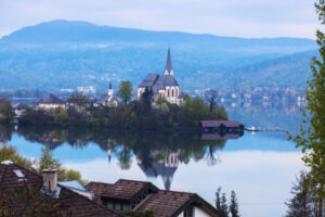 Saints Primus and Felician Church in Maria Worth. Maria Worth, Carinthia, Austria.