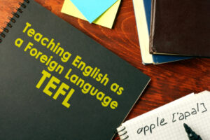Book with title Teaching English as a Foreign Language (TEFL).