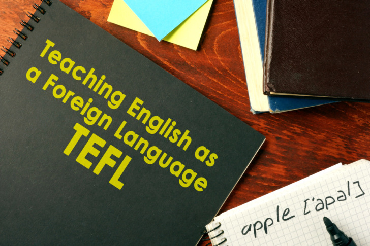 Book with title Teaching English as a Foreign Language (TEFL).