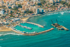 Larnaca This picture was taken in the city of Larnaca in Cyprus.