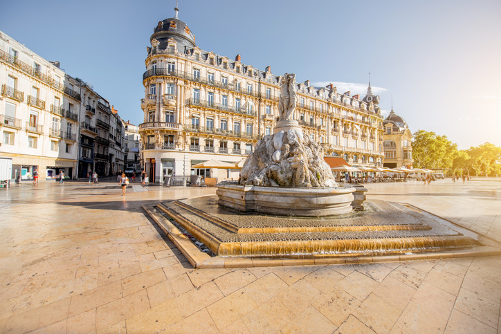Montpellier city in France