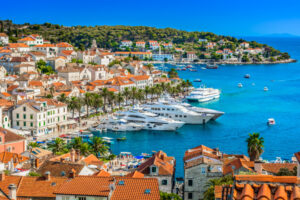 Hvar Hvar town mediterranean landscape.