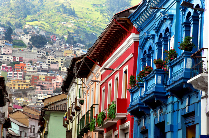 Colonial Style and Green Mountains, Quito