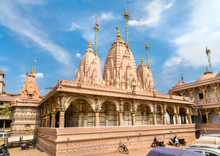 Kalupur Swaminarayan Mandir, a hindu temple in the old city of Ahmedabad - Gujarat State of India