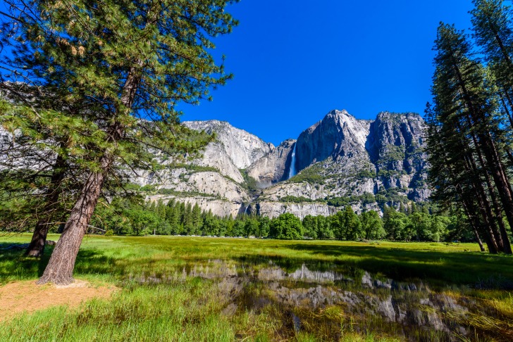 Yosemite Upper and Lower Falls