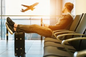 A man at the airport