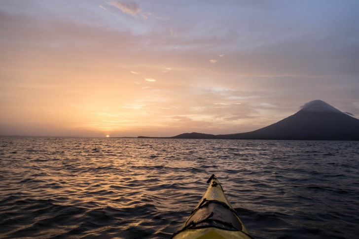 Kayaking in the morning