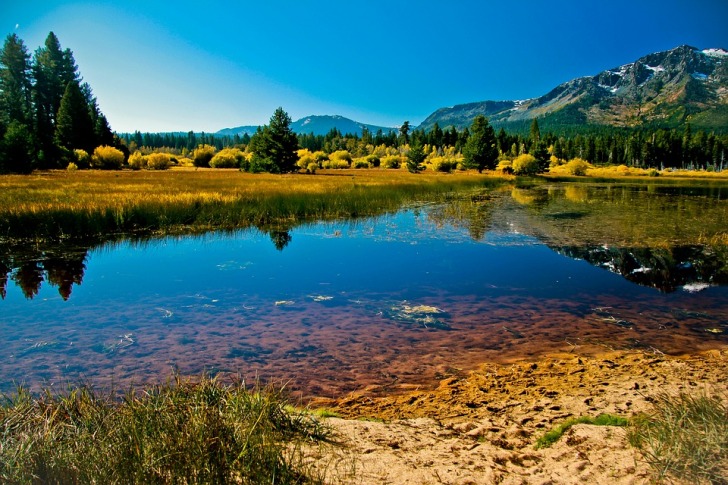 The water of Lake Tahoe