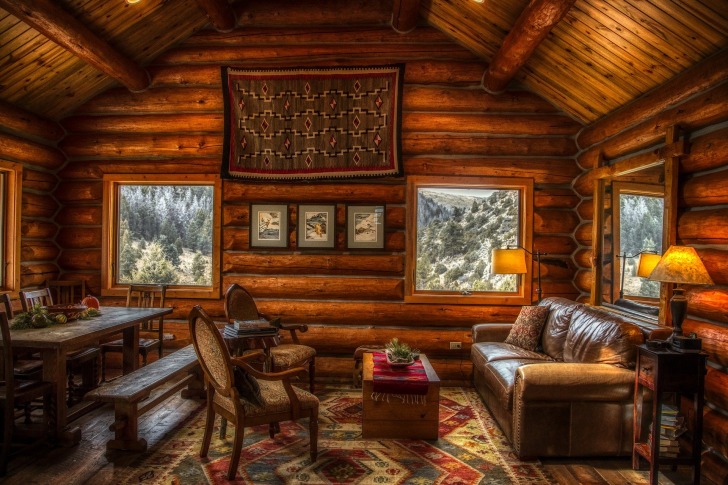 Texas cabin interior