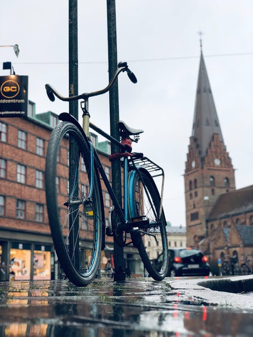 Bike on the streets in Malmo