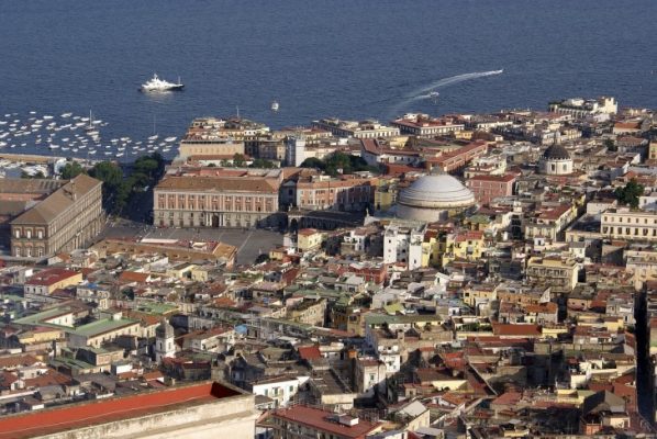 Bird's view of Naples