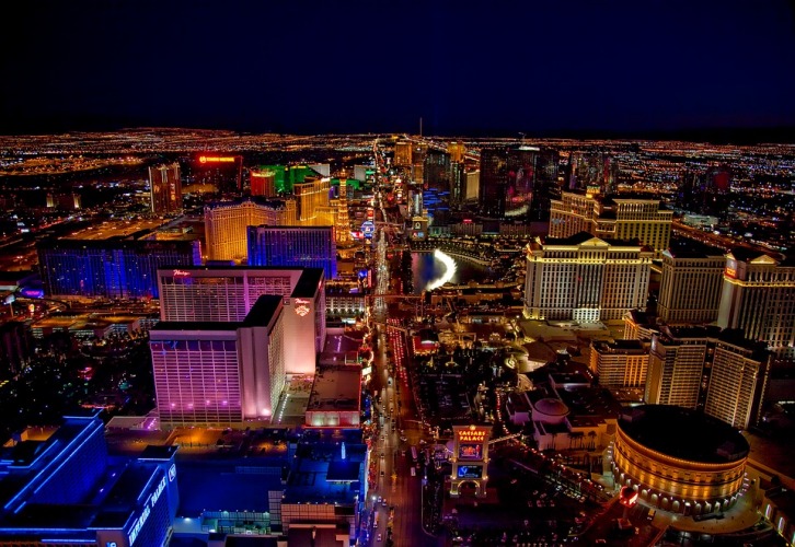 Nevada Las Vegas at night