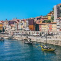 boats docked near seaside, Porto, Portugal