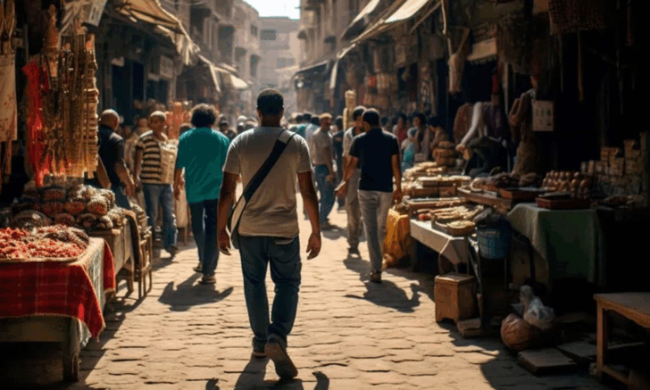 Khan el-Khalili bazaar in Cairo, Egypt