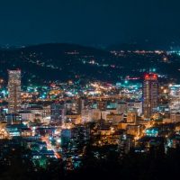 Oregon Portland at night