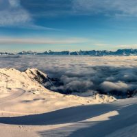 Snowboarding panorama