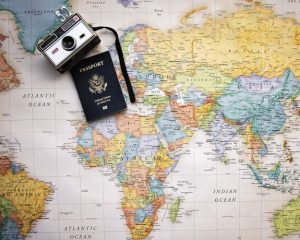 A map and a passport