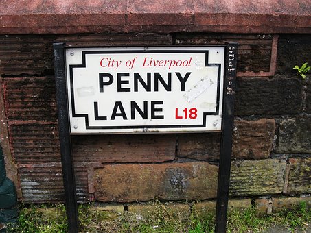 Penny Lane memorabilia in Liverpool