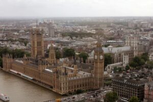 Palace of Westminster and Big Ben in London