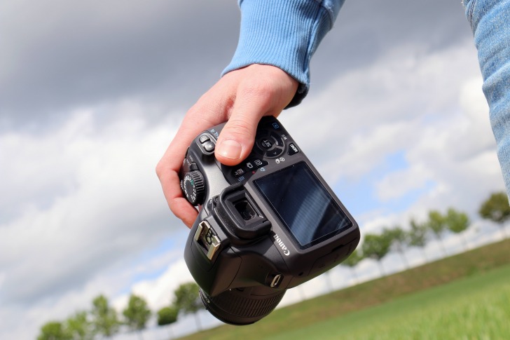 Camera in a hand