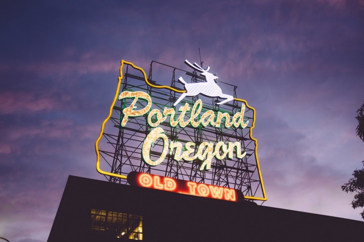 Portland, Oregon signboard