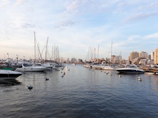 Yachts in the port