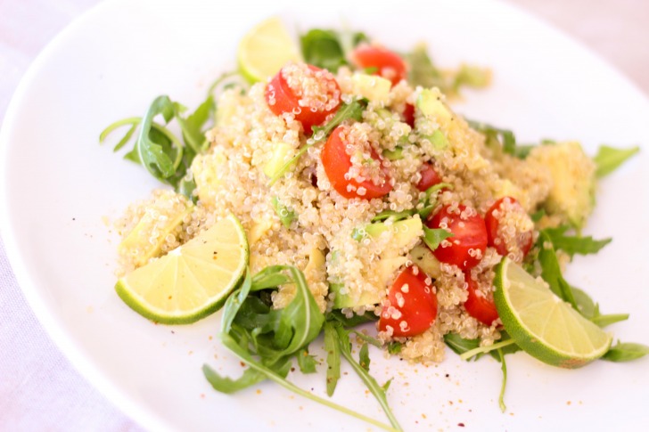 Warm quinoa salad