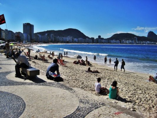 Locals on the beach