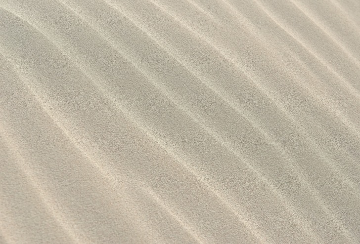 Wavy white sand